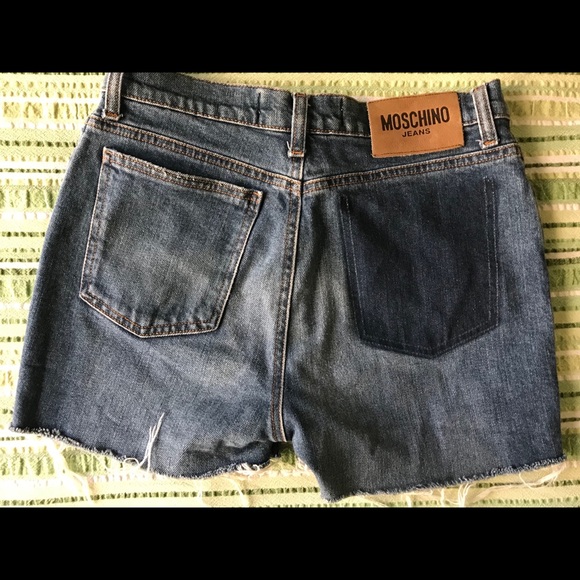 moschino denim shorts